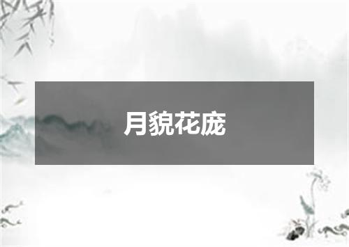月貌花庞