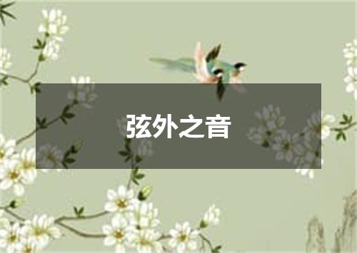 弦外之音