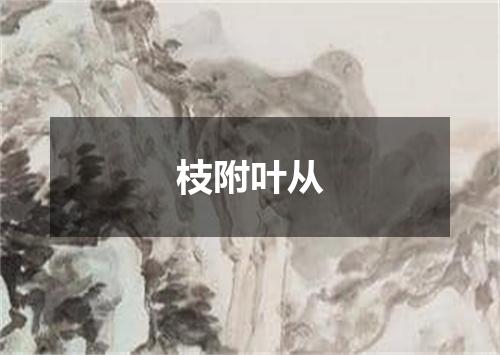 枝附叶从是什么意思