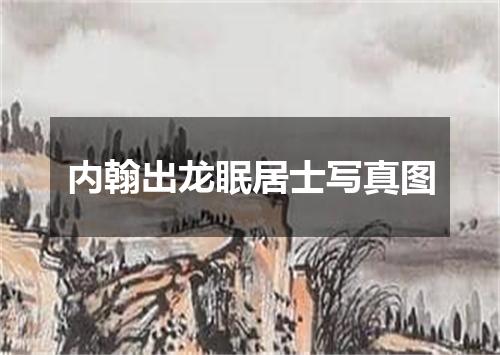 内翰出龙眠居士写真图