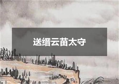 送缙云苗太守