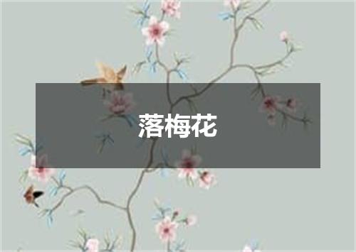 落梅花