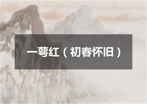 一萼红（初春怀旧）