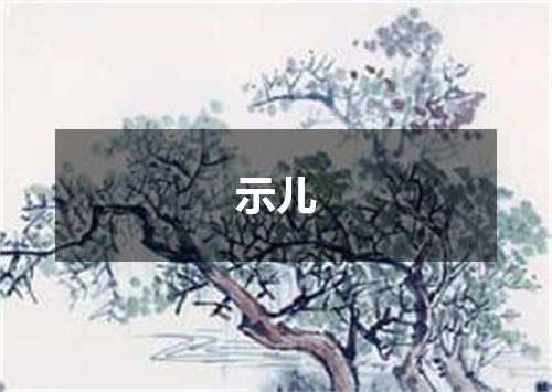 示儿