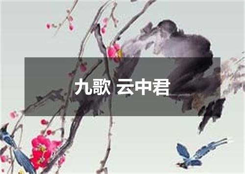 九歌 云中君