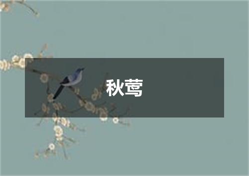 秋莺