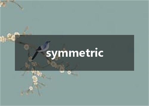 symmetric是什么意思