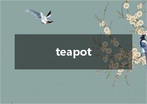 teapot是什么意思