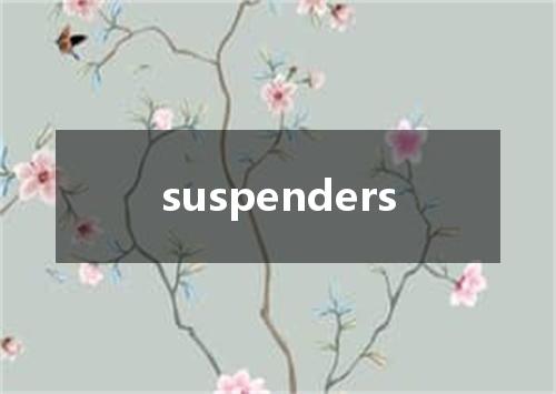 suspenders是什么意思
