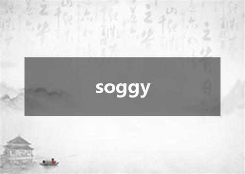 soggy是什么意思
