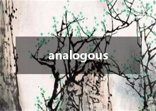 analogous是什么意思