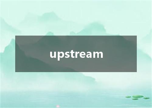 upstream是什么意思