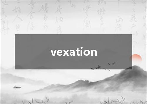 vexation是什么意思