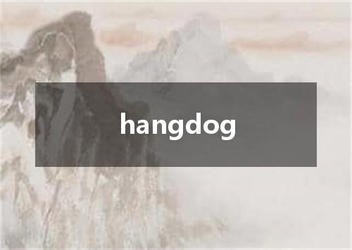 hangdog是什么意思