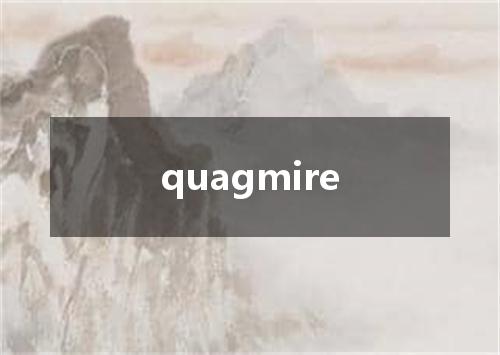 quagmire是什么意思