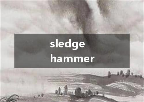 sledgehammer是什么意思