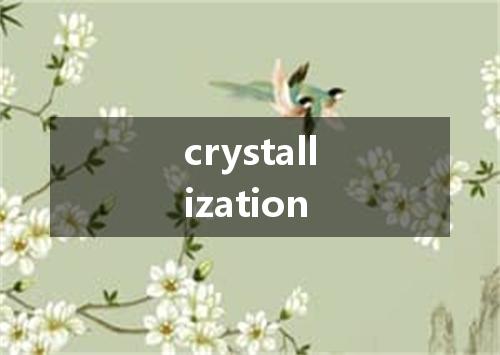 crystallization是什么意思