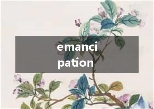 emancipation是什么意思