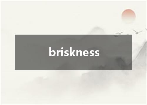 briskness是什么意思