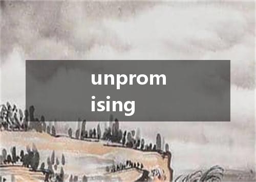 unpromising是什么意思