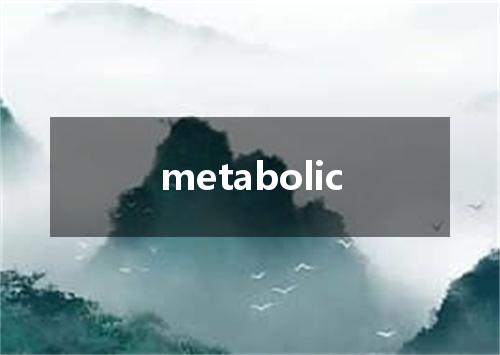 metabolic是什么意思