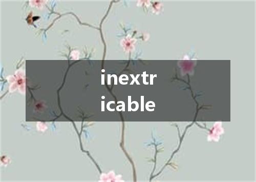 inextricable是什么意思