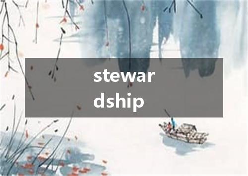 stewardship是什么意思