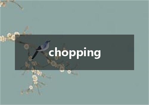 chopping是什么意思