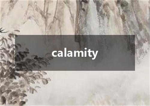 calamity是什么意思