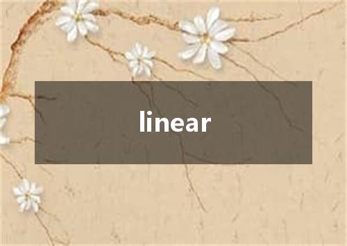 linear是什么意思