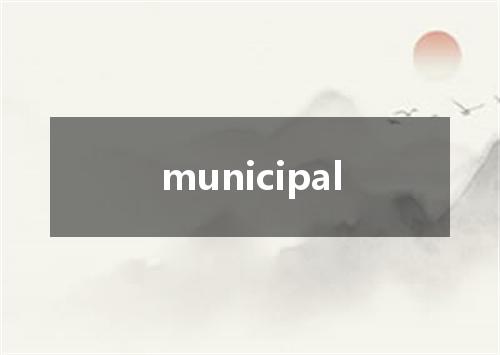 municipal是什么意思