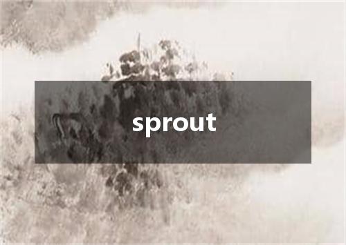 sprout是什么意思