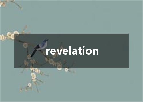 revelation是什么意思