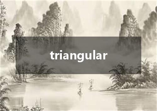 triangular是什么意思
