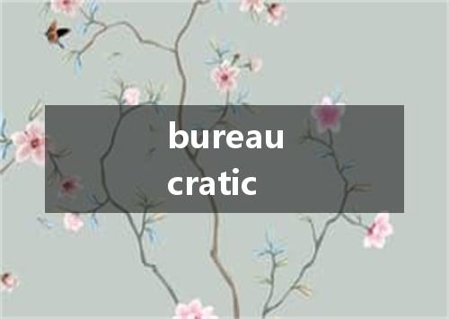 bureaucratic是什么意思