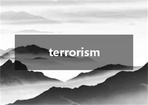 terrorism是什么意思