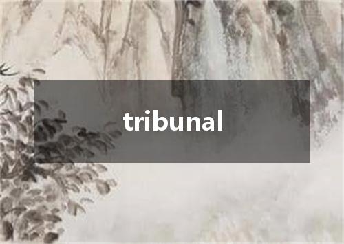 tribunal是什么意思