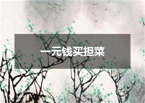 一元钱买担菜