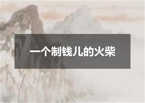 一个制钱儿的火柴