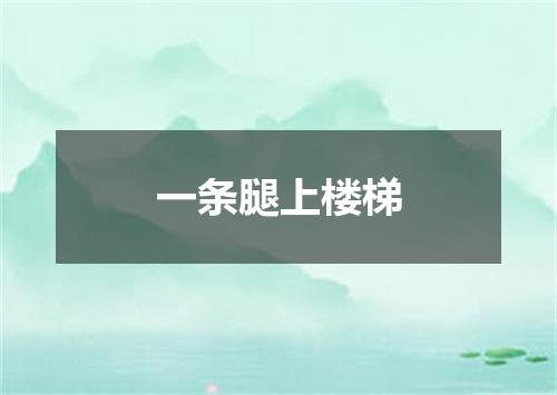 一条腿上楼梯