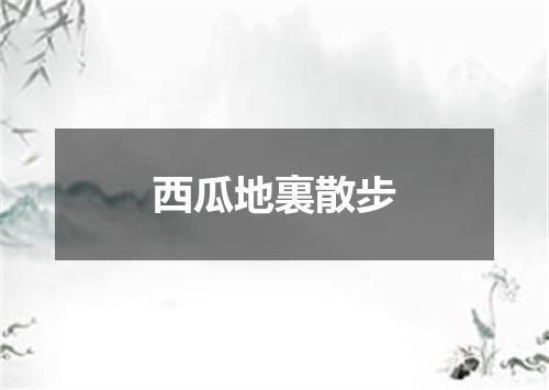 西瓜地裏散步