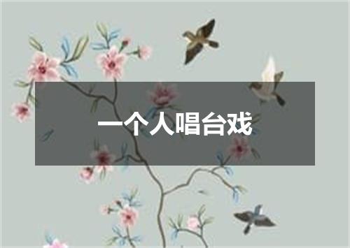 一个人唱台戏