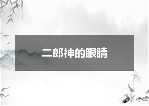 二郎神的眼睛