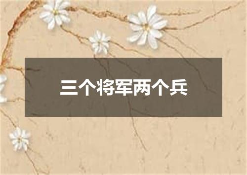 三个将军两个兵