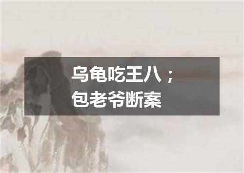 乌龟吃王八；包老爷断案