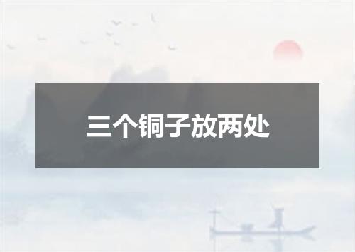 三个铜子放两处