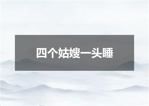 四个姑嫂一头睡