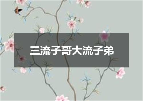 三流子哥大流子弟