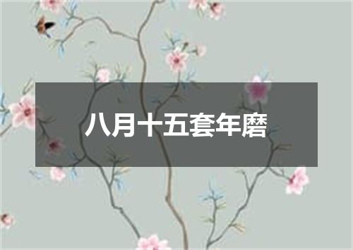 八月十五套年磨