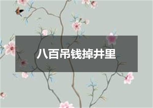 八百吊钱掉井里